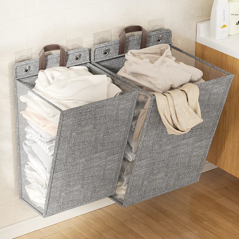 Foldable Multi-Functional Laundry Basket for Home Use