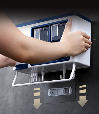 Multi-Functional Wall-Mounted Kitchen Storage Rack