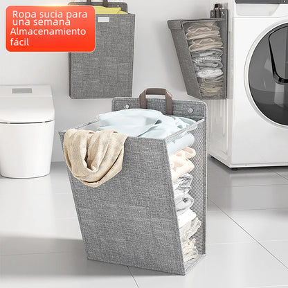 Foldable Multi-Functional Laundry Basket for Home Use