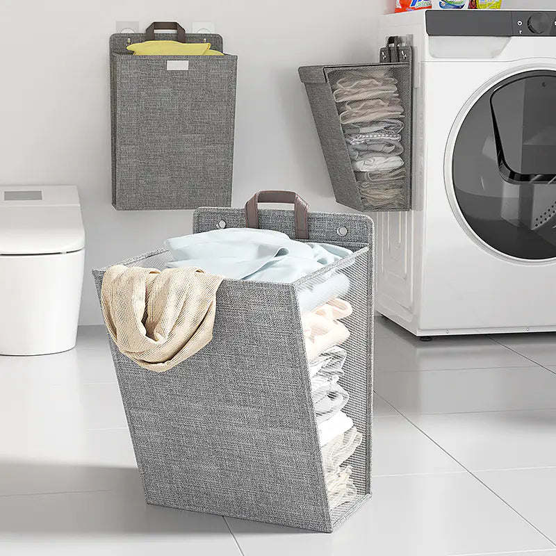Foldable Multi-Functional Laundry Basket for Home Use