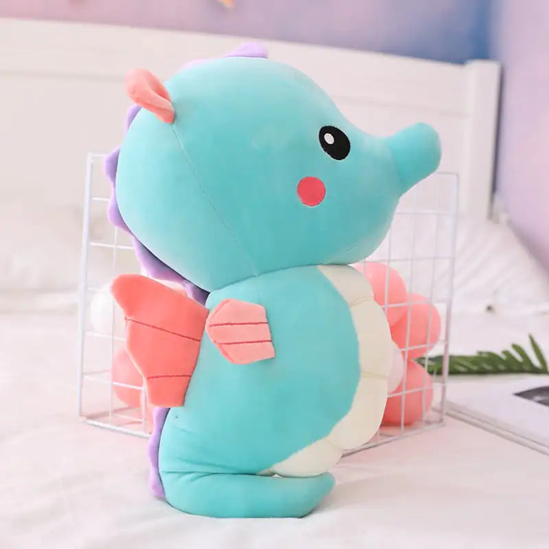 Large Plush Angel Seahorse Toy Doll Pillow