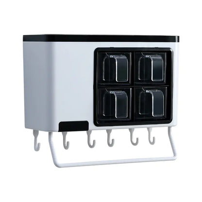 Multi-Functional Wall-Mounted Kitchen Storage Rack