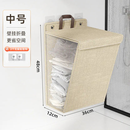 Foldable Multi-Functional Laundry Basket for Home Use